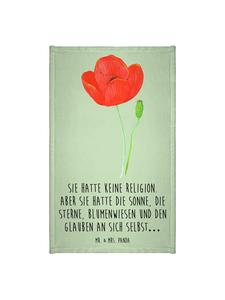 Mr. & Mrs. Panda Полотенце в виде мака с надписью, выполненной зелеными листьями