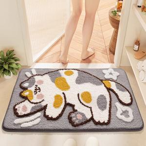 Dajiang Ковер 40х60 см для ванной Huamei, быстро впитывает воду, с сильным противоскользящим эффектом