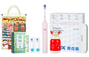 Электрическая зубная щетка перезаряжаемые водонепроницаемые с пятью скоростями регулируемые 37DA01 AUX, розовый