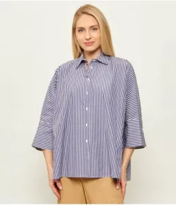 Футболка WKDHUDSON oversize fit Weekend Maxmara, темно-синий