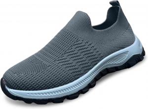 Женские слипоны-кроссовки - легкие удобные спортивные кроссовки для повседневной носки, тренировок в зале и бега Generic, Grey