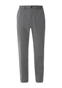 Обычные плиссированные брюки s.Oliver BLACK LABEL, Mottled Grey