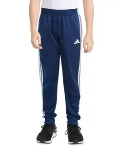 Детские спортивные брюки с эластичным поясом и тремя полосками для малышей и мальчиков adidas, синий