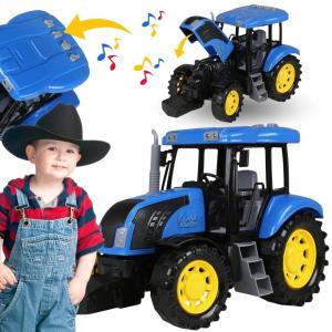 Синий игрушечный трактор, польская версия Moje Ranczo MEGA CREATIVE