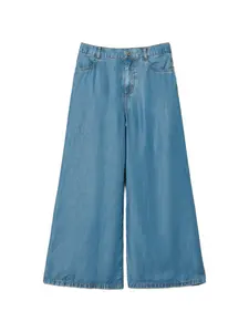 Брюки с шлевками для ремня Twinset Kids, синий