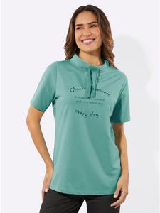 Рубашка с короткими рукавами цвета шалфея Sieh an!