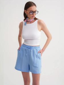 MixRay Широкие шорты в синем цвете