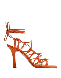 Сандалии Spaghetti Strap Lace-Up Sandals 8 By Yoox, оранжевый