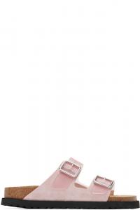 Сандалии молочные из ПВХ Arizona розового цвета 1774 Birkenstock