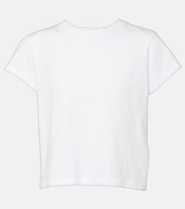 Футболка Adine укороченная из хлопкового джерси Agolde, белый