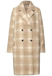 Пальто межсезонное STREET ONE, бежевый/коричневый/светло-бежевый