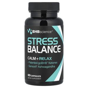 Real Ketones, BHB Science , Stress Balance, 60 капсул