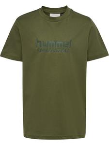 Рубашка Base T-Shirt S/S зеленого цвета Hummel