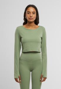 Топ с длинными рукавами Urban Classics, зеленый