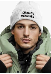 Шапка MoonWorks MIT PATCH SARKASMUS STATEMENT, Weiß/White