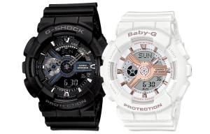 Унисекс парные часы серии Black CASIO