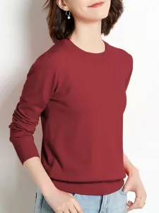 Простые вязаные топы. Женские топы Doux Belle, цвет Red