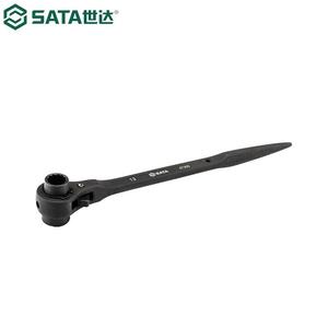 SATA 47325 Ключ с храповым механизмом с двумя портами и острым хвостом, 32x36 мм