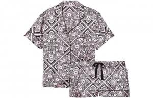 Женский пижамный комплект Victoria's Secret, цвет Blue Night/Flour