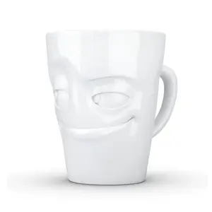 TV Чашки с ручкой чашка белая озорная 0,35 л Fiftyeight Products, белый