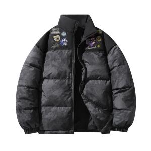 Пуховик Unisex Stand Collar Thickened Others NEVER RULE, темно-серый