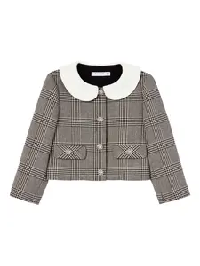 Украшенный жакет Self-Portrait Kids, серый