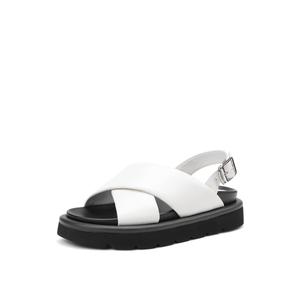 Женские сандалии с одним ремешком цвета экрю Rosa Bianca, Ecru