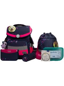 SCHOOL-MOOD Набор из 7 школьных сумок Timeless Pro Leni Dog коричневого цвета