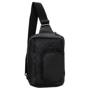 Jordan Синтетическая кожаная одноплечевая сумка-кроссбоди унисекс черная, Black