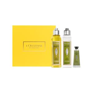 Подарочный набор для освежающей ванны набор средств по уходу за телом успокаивающий эффект для кожи ароматерапия 250мл+250мл+100г LOCCITANE, Three-Piece Set: Verbena Shower Gel 250ml+Verbena Body Lotion 250ml+Verbena Hand Cream 10ml