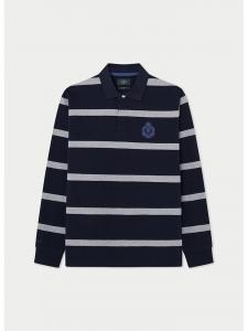 Hackett London Рубашка-поло темно-синего цвета