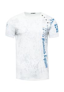 Футболка с планкой на пуговицах сбоку RUSTY NEAL