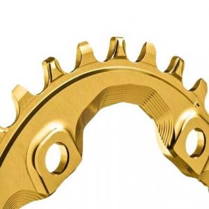 Овальная тяговая звезда Shimano absoluteBLACK, цвет Gold/96 BCD (M8000 XT)