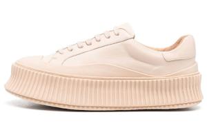 Кожаные кроссовки на плоской подошве JIL SANDER, Original Shoe Box Included