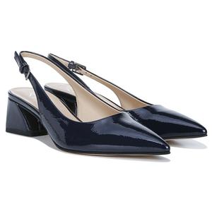 Женские туфли-лодочки Racer с ремешком на пятке Franco Sarto, цвет midnight patent faux leather