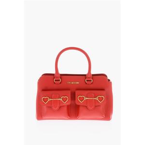Красная полиэтиленовая сумка-тоут Moschino, Red