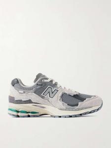 Кроссовки из замши и сетки 2002R New Balance, серый