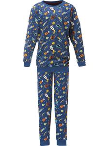 Erwin Müller Детская пижама из трикотажа синего цвета