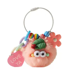 Милый плюшевый кулон Blush Puffball Dolls высотой 12 см Whoops, розовый