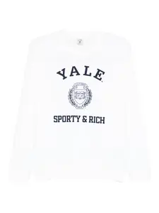 Свитшот с принтом логотипа Sporty & Rich, белый