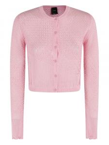 Кардиган ажурной вязки PINKO, розовый