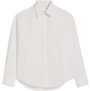 Ami Paris бокси фит поплин рубашка AMIPARIS, белый