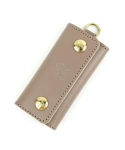 Чехол для ключей Il Bisonte с кнопкой и кольцом для ключей.