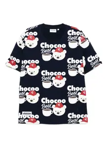 Футболка с графичным принтом Chocoolate, синий