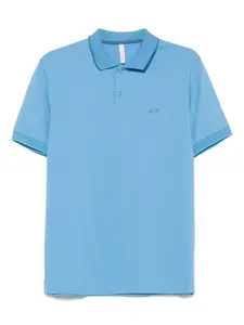 Рубашка поло с контрастной отделкой Sun 68, синий