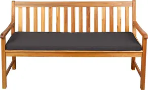 Подушка для сиденья для скамеек, садовых качелей и сидений, гладкая. FK5 (190x60x5, темно-серый)