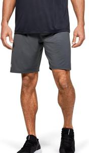 Under Armour мужские шорты Locker 9In с карманами, Stealth Gray/White