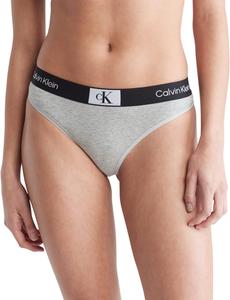 Женские трусики-стринги Calvin Klein 1996 года из хлопка в стиле модерн, Grey Heather