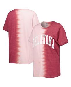 Женская футболка Crimson Oklahoma Early Find Your Groove с раздельным краем Gameday Couture, красный