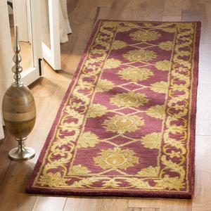 SAFAVIEH Heritage Collection ковер 69 x 122 см Maroon HG314B ручной работы традиционный восточный премиум шерстяной
